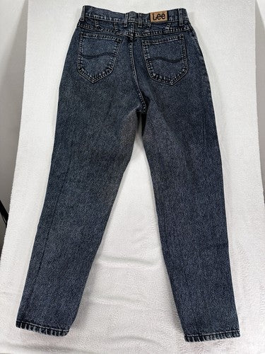 Vintage Lee Jeans 14 90s Hipster Made In USA High Rise Stonewashed Blue Womens