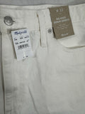 Madewell Relaxed Denim Shorts 32 White Cut Off Jean 3” Inseam Womens NWT