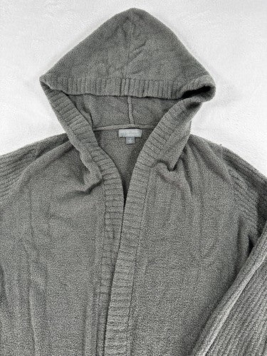 CozyChic Lite Long Weekend Cardi Small Sage Green Hooded Cardigan Open Front