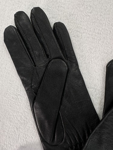 Vintage Grandoe Leather Gloves Womens Black Size Medium Original Tags