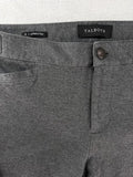 Talbots Lexington Pants 4 Gray Stretch Womens Zip Button Front