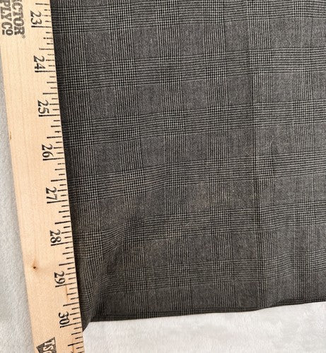 Express Editor Size 4 Dress Pants Gray Windowpane Plaid Big Button Womens