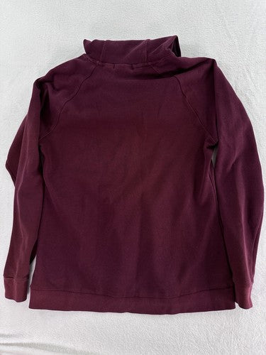 Merrell Hoodie Medium Burgundy Logo Pullover Top Shirt Women’s