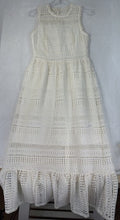 Eri Ali Lilou Trumpet Dress 6 Ivory White Wedding Boho Sleeveless Maxi *FlawRead