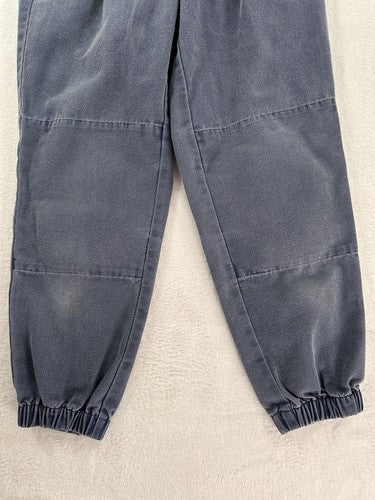 Vintage LL Bean Canvas Pants 4 Petite 90s Blue Jogger Jeans Hipster