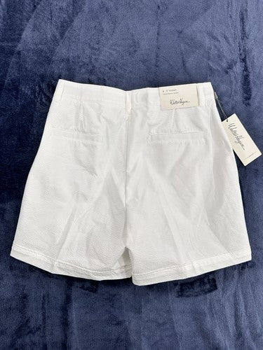 Lady Hagen Golf Shorts Womens Size 2 White Seersucker 5” Clubhouse NWT