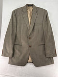 Lauren Ralph Lauren Blazer 40R Men’s Brown Tan Houndstooth Suit Jacket 2 Button