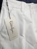 Lady Hagen Golf Shorts Womens Size 2 White Seersucker 5” Clubhouse NWT
