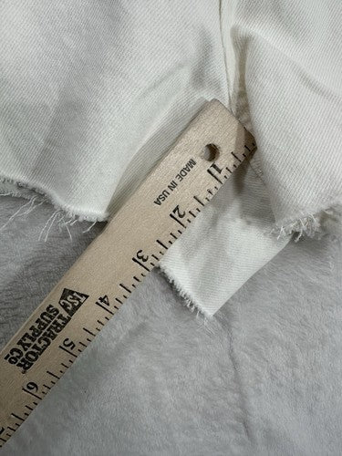Madewell Relaxed Denim Shorts 32 White Cut Off Jean 3” Inseam Womens NWT