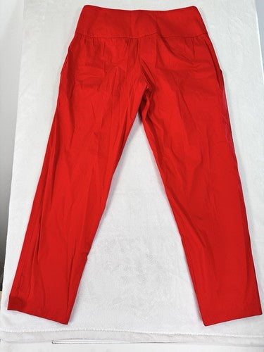 Italian Designer Mariagrazia Panizzi Pants Size US 12 IT 48 Red Hipster NWT
