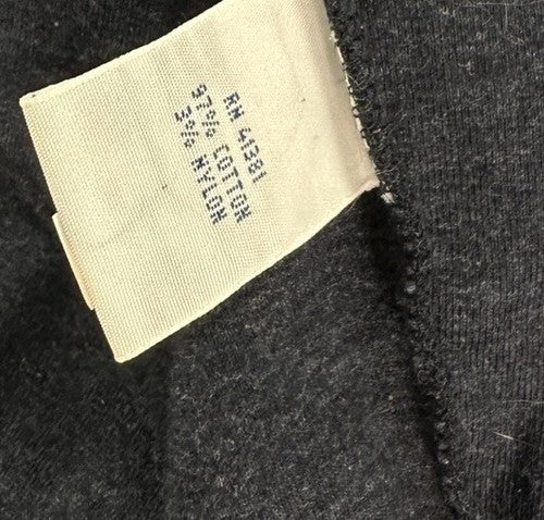 Polo Ralph Lauren Jacket Small Men’s Navy Blue Herringbone 100% Cotton Jersey
