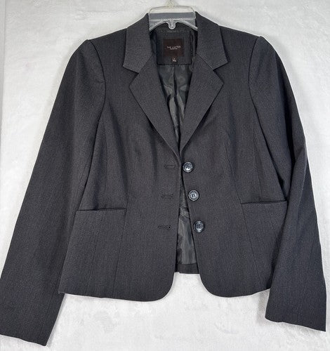 The Limited Blazer 6 Charcoal Gray Jacket Womens 3 Button Lined Womens