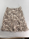 Ann Taylor Silk Skirt Size 4 Lined Tropical Print Knee Length A Line