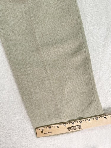 Vintage B Moss 90s Dress Pants 14 High Waist Pleated Tan Tags Made In USA Women