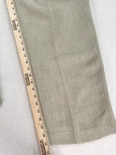 Vintage B Moss 90s Dress Pants 14 High Waist Pleated Tan Tags Made In USA Women