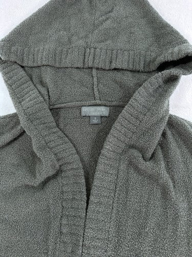 CozyChic Lite Long Weekend Cardi Small Sage Green Hooded Cardigan Open Front