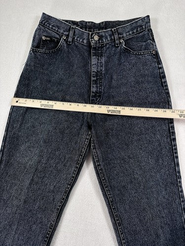 Vintage Lee Jeans 14 90s Hipster Made In USA High Rise Stonewashed Blue Womens