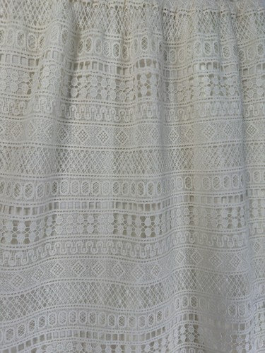 Eri Ali Lilou Trumpet Dress 6 Ivory White Wedding Boho Sleeveless Maxi *FlawRead