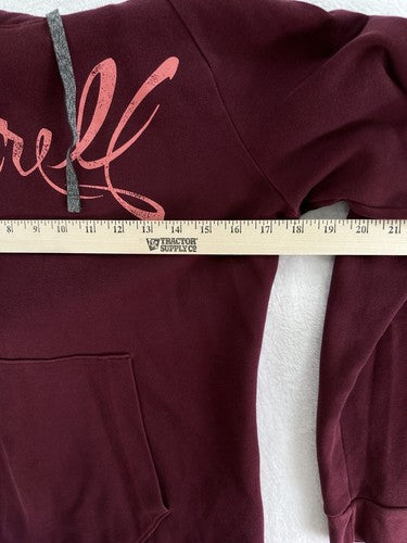 Merrell Hoodie Medium Burgundy Logo Pullover Top Shirt Women’s