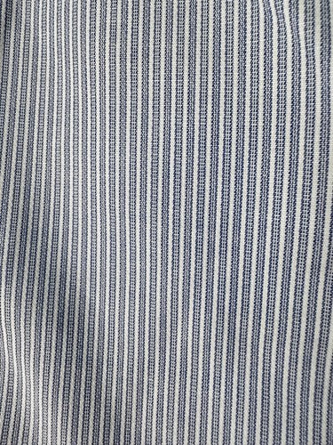Talbots Skirt 2 Petite Blue White Striped Knee Length Cotton Stretch 2P Pencil