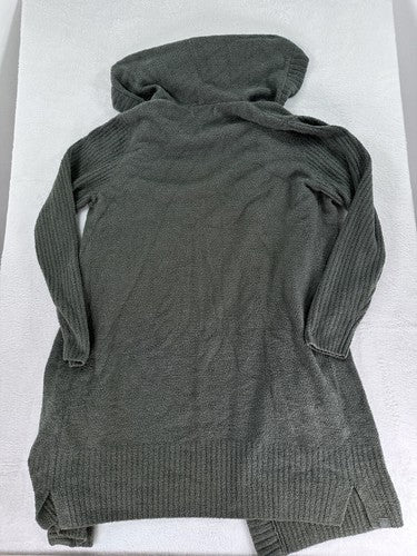 CozyChic Lite Long Weekend Cardi Small Sage Green Hooded Cardigan Open Front