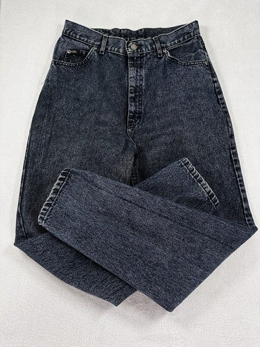 Vintage Lee Jeans 14 90s Hipster Made In USA High Rise Stonewashed Blue Womens