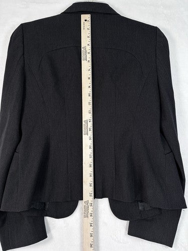 The Limited Blazer 6 Charcoal Gray Jacket Womens 3 Button Lined Womens