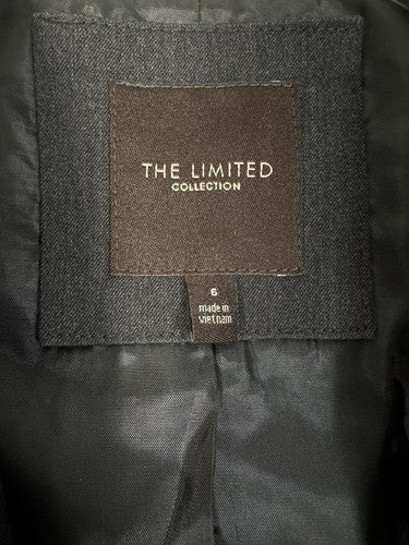 The Limited Blazer 6 Charcoal Gray Jacket Womens 3 Button Lined Womens