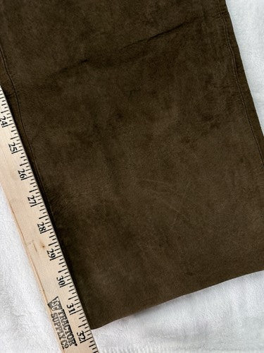 Vintage Inc international Concepts Brown Suede Leather Pants Womens 10 Lined