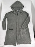 CozyChic Lite Long Weekend Cardi Small Sage Green Hooded Cardigan Open Front
