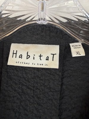Habitat Clothes To Live In XL Jacket Black Artsy Art To Wear Avant Garde Womens