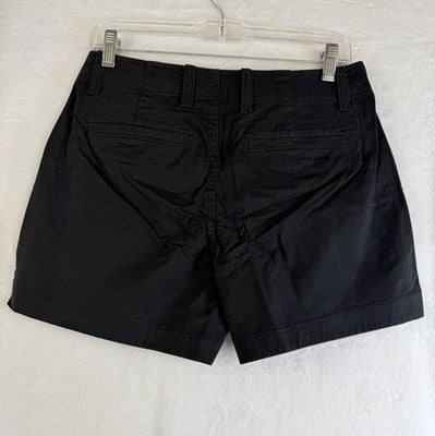Gap Downtown Khaki Shorts 4 Women Black 4” Cotton Stretch New NWT