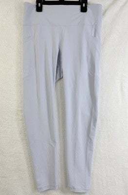 Old Navy Powersoft High Rise Leggings Large Womens Go Dry Blue Pull On