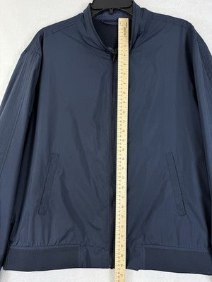 Jos A Bank Golf Jacket XL Blue Tailored Fit 1905 Pockets Full Zip Mens