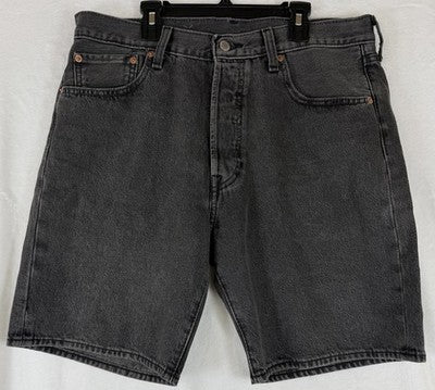 Levis 501 ‘93 Shorts 33 Mens 9” Black Gray Jean Jeans Denim