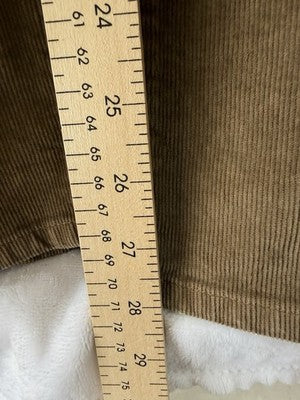 LL Bean Stretch Country Corduroy Pants 36x29 Natural Fit Sepia Mens Straight