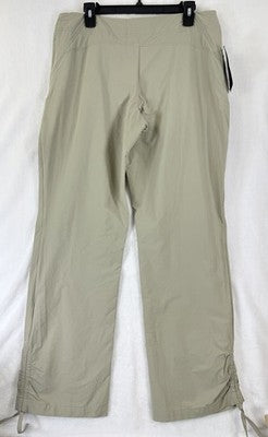 Cabelas Pants Womens 10 Triune Hiking Beige Tan Nylon Quick Dry New NWT