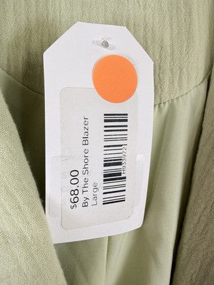 Sadie And Sage By The Shore Blazer Large 100% Cotton Gauze Green New NWT