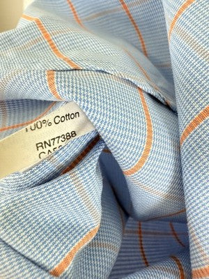 J Crew Thompson Shirtings Medium Men Long Sleeve Shirt Button Up Blue Plaid