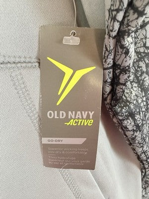 Old Navy Hoodie Men Medium Activewear Gray Full Zip Jacket Sweatshirt New NWT