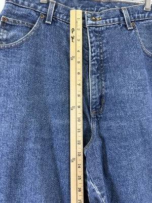 Vintage Lands End Jeans 16 Womens Made In USA Blue High Rise 90s 100% Cotton