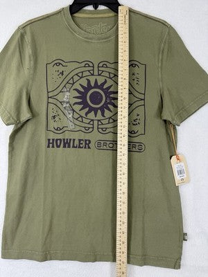 Howler Brother T Shirt Small Green Mens El Sun Drinker Short Sleeve New NWT