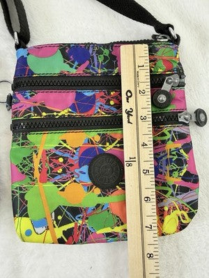 Kipling Crossbody Bag Small Abanu Mini Black Purple Purse Lot