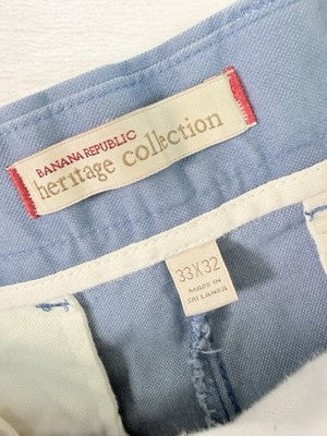 Banana Republic Heritage Collection Pants 33x32 Chinos Blue Mens
