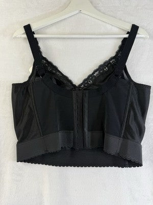 Vintage Longline Bra 42B Black Carnival 773 Deadstock New NWT Long Line Womens