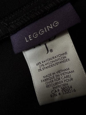 NYDJ Leggings 14W Black Ponte Knit Lift Tuck Technology Womens