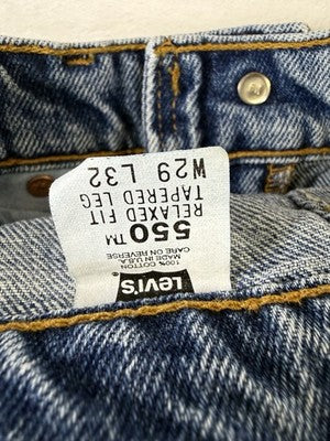 Vintage Levis Jeans 550 29x28 Made In USA Blue Denim Y2K 1995 90s Levi’s