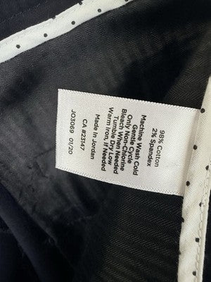 Talbots Perfect Skimmer Pants 16 Petite Black 16P Womens Capris Cotton Stretch