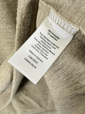 Talbots 3X Petite Tops Sweater Beige Elbow Sleeve Plus Size Womens 3XP