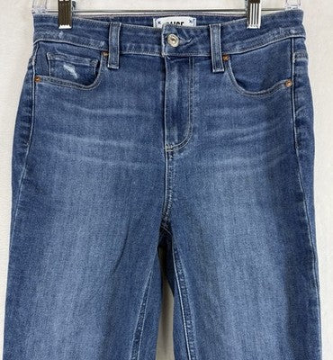 Paige Claudine Jeans 26 Raw Hem Blue Womens Denim